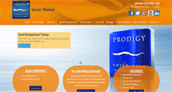 Desktop Screenshot of prodigychirocare.com